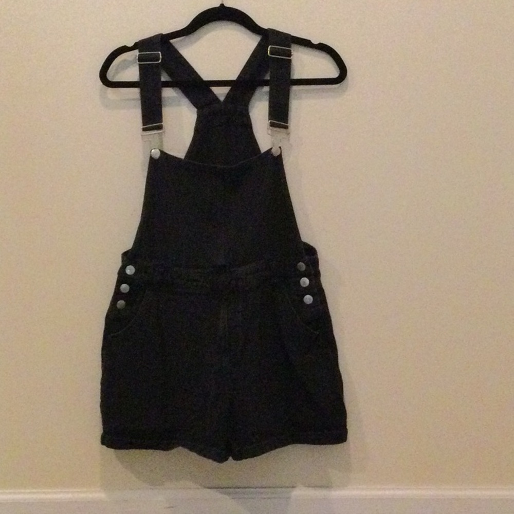 Black Women’s Short Overalls